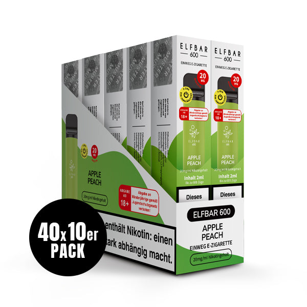 ELFBAR 600 Einweg-E-Zigarette Apple Peach 20mg Nikotin
