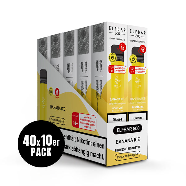 Elfbar 600 Einweg-E-Zigarette Banana Ice 20mg Nikotin