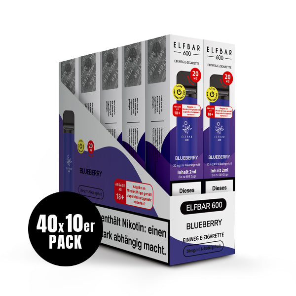 Elfbar 600 Einweg-E-Zigarette Blueberry 20mg Nikotin