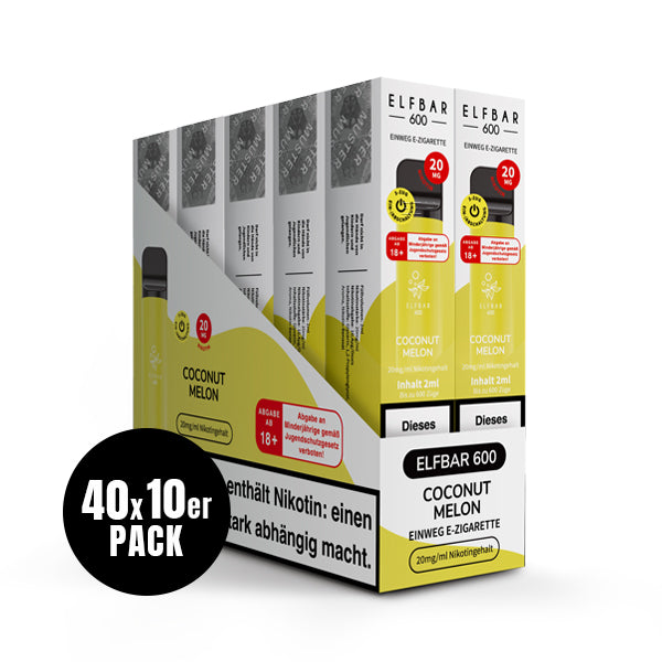 Elfbar 600 Einweg-E-Zigarette Coconut Melon 20mg Nikotin