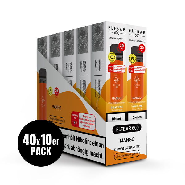 Elfbar 600 Einweg-E-Zigarette Mango 20mg Nikotin