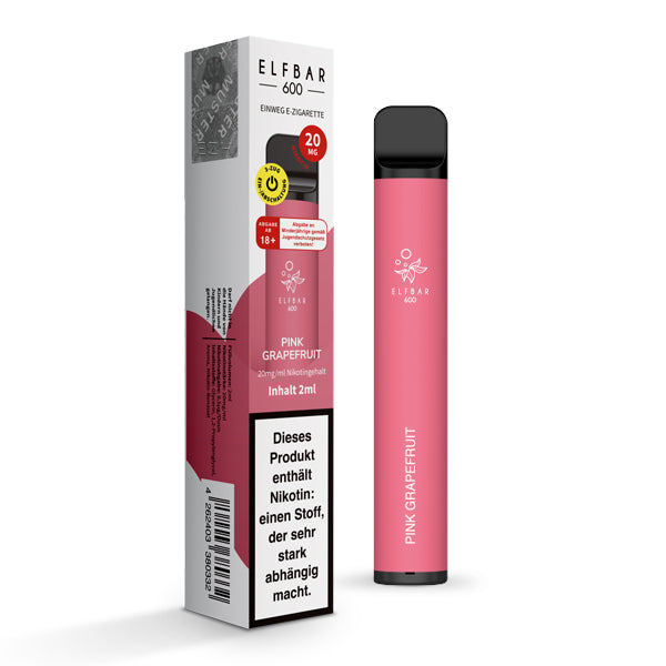 Elfbar 600 Einweg-E-Zigarette Pink Grapefruit 20mg Nikotin