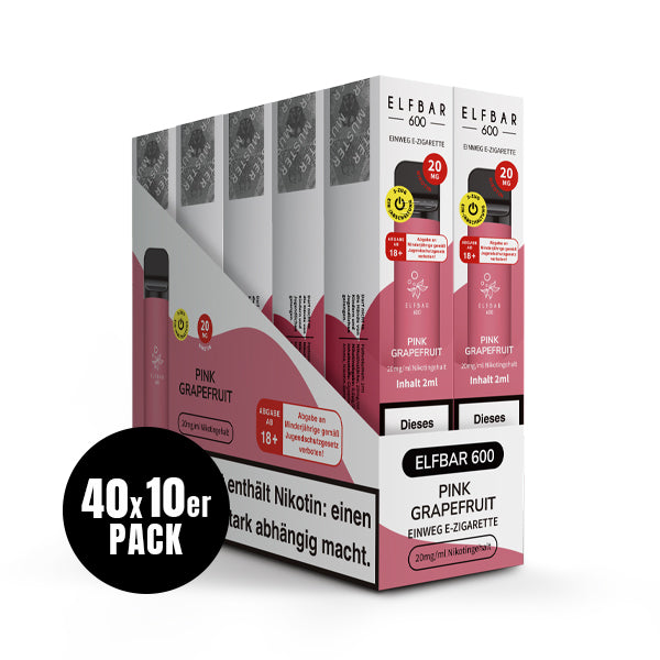 Elfbar 600 Einweg-E-Zigarette Pink Grapefruit 20mg Nikotin