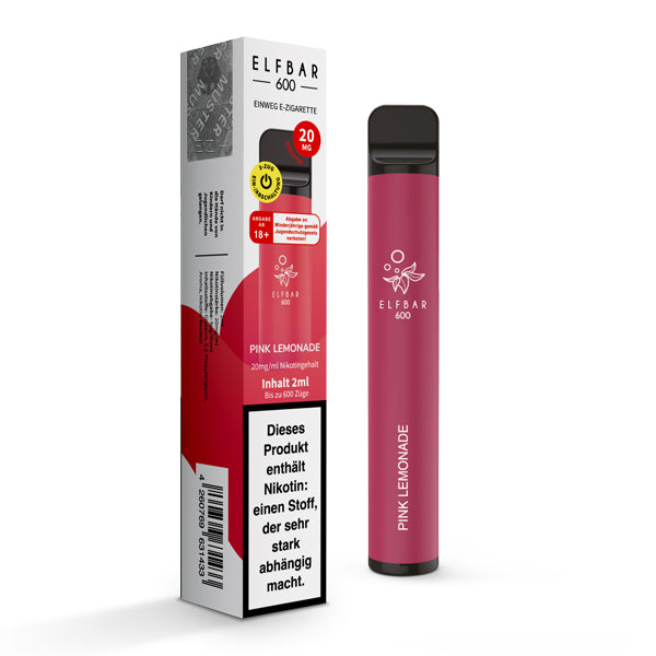 Elfbar 600 Einweg-E-Zigarette Pink Lemonade 20mg Nikotin