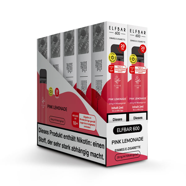 Elfbar 600 Einweg-E-Zigarette Pink Lemonade 20mg Nikotin