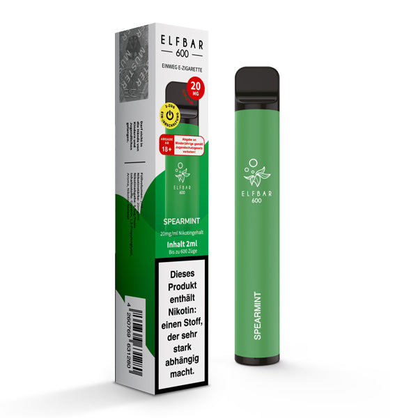 Elfbar 600 Einweg-E-Zigarette Spearmint 20mg Nikotin