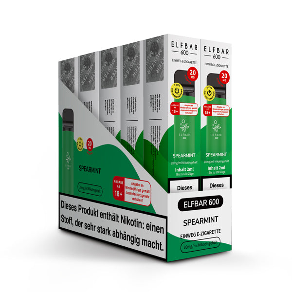 Elfbar 600 Einweg-E-Zigarette Spearmint 20mg Nikotin