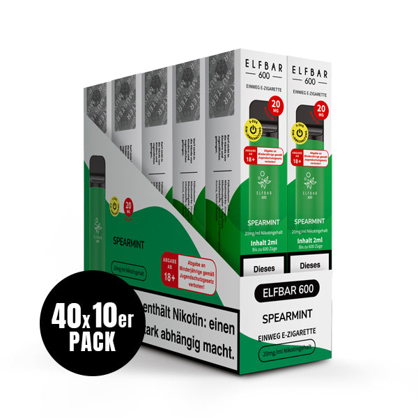 Elfbar 600 Einweg-E-Zigarette Spearmint 20mg Nikotin
