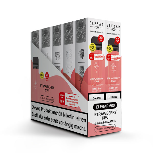 Elfbar 600 Einweg-E-Zigarette Strawberry Kiwi 20mg Nikotin