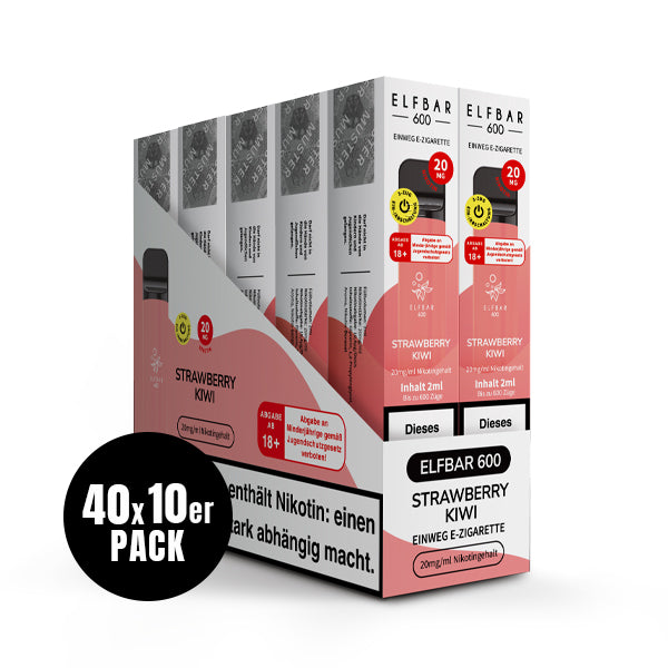 Elfbar 600 Einweg-E-Zigarette Strawberry Kiwi 20mg Nikotin