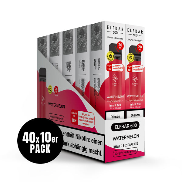 Elfbar 600 Einweg-E-Zigarette Watermelon 20mg Nikotin