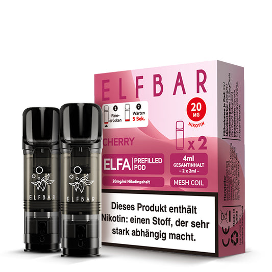 Elfbar ELFA Prefilled Pod Cherry 20mg Nikotin 2er Pack
