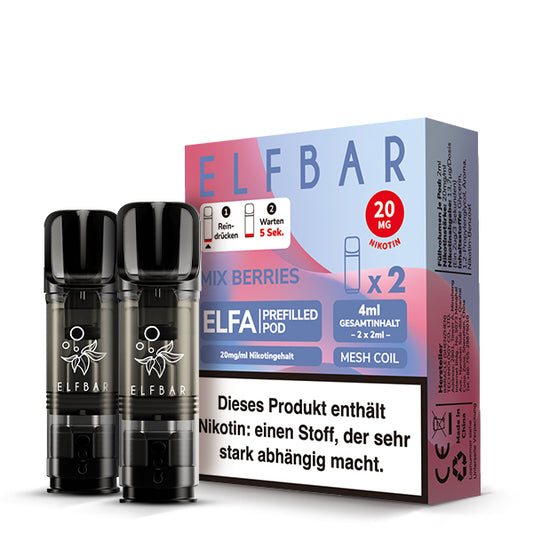 Elfbar ELFA Prefilled Pod Mix Berries 20mg Nikotin 2er Pack