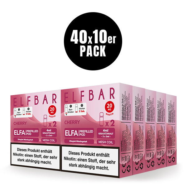 Elfbar ELFA Prefilled Pod Cherry 20mg Nikotin 2er Pack