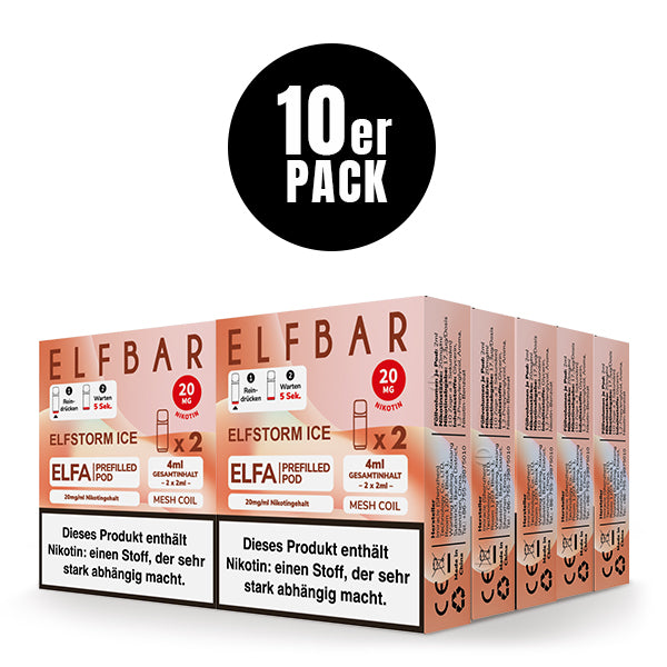 Elfbar ELFA Prefilled Pod Elfstorm 20mg Nikotin 2er Pack