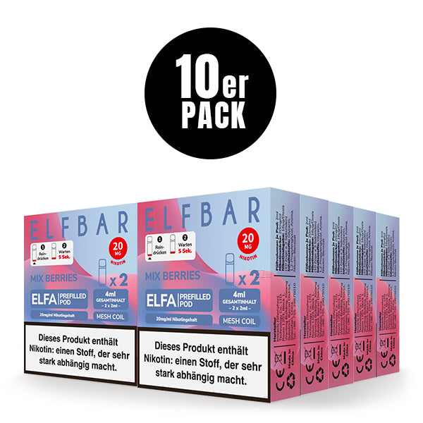 Elfbar ELFA Prefilled Pod Mix Berries 20mg Nikotin 2er Pack