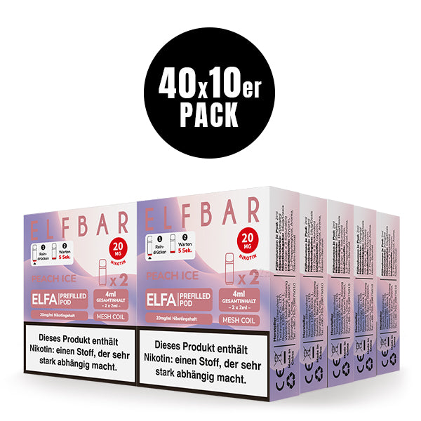 Elfbar ELFA Prefilled Pod Peach Ice 20mg Nikotin 2er Pack