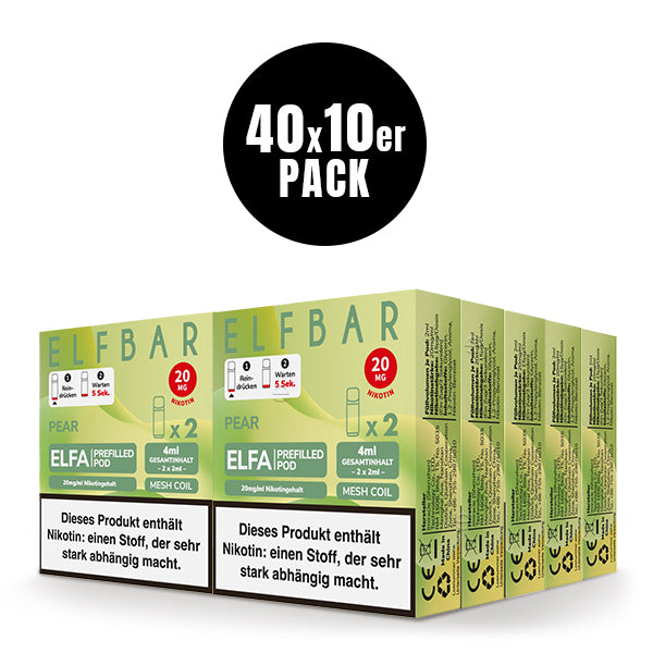 Elfbar ELFA Prefilled Pod Pear 20mg Nikotin 2er Pack