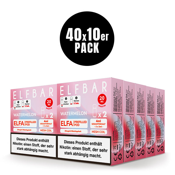 Elfbar ELFA Prefilled Pod Watermelon 20mg Nikotin 2er Pack