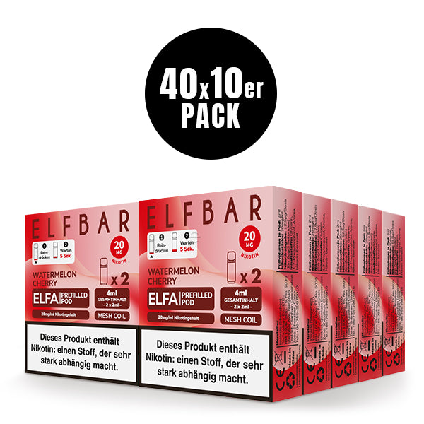 Elfbar ELFA Prefilled Pod Watermelon Cherry 20mg Nikotin 2er Pack