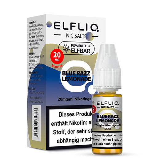 Elfbar Elfliq eLiquid 10ml Blue Razz Lemonade 10ML