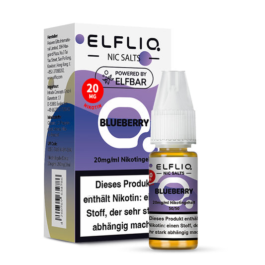 Elfbar Elfliq eLiquid 10ml Blueberry 10ML