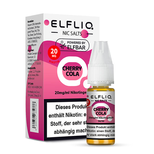 Elfbar Elfliq eLiquid 10ml Cherry Cola 10ML