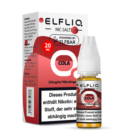 Elfbar Elfliq eLiquid 10ml Cola 10ML