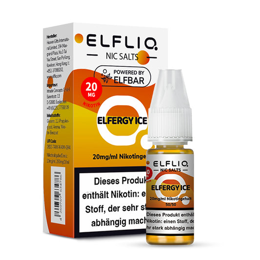 Elfbar Elfliq eLiquid 10ml Elfergy Ice 10ML