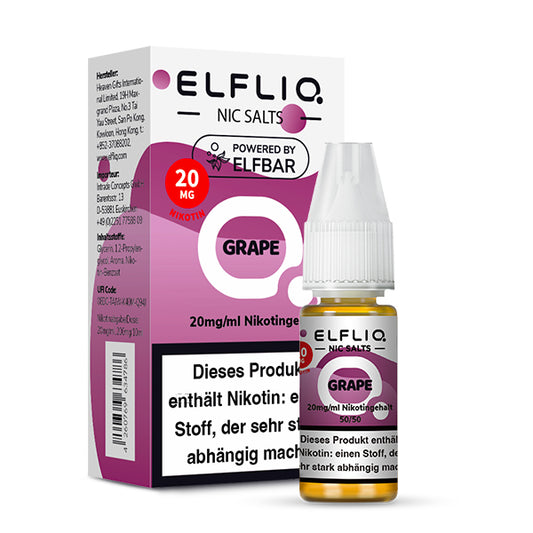 Elfbar Elfliq eLiquid 10ml Grape 10ML