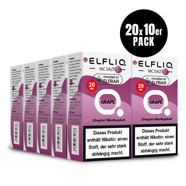 Elfbar Elfliq eLiquid 10ml Grape 10ML