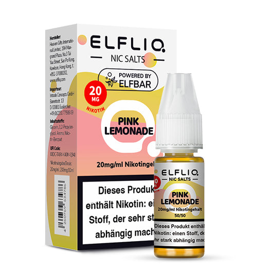 Elfbar Elfliq eLiquid 10ml Pink Lemonade 10ML