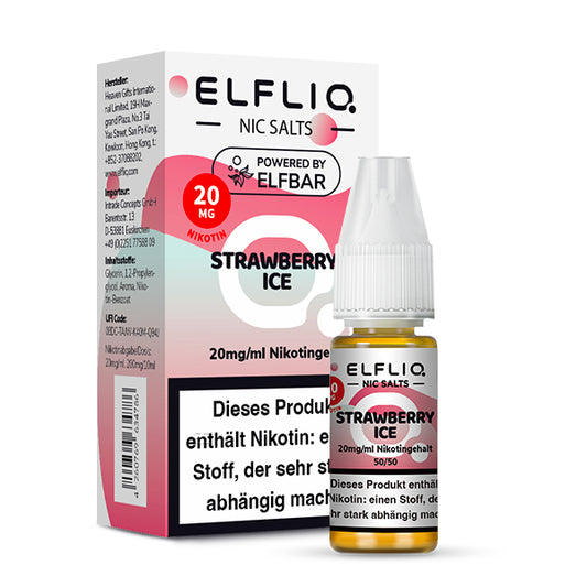 Elfbar Elfliq eLiquid 10ml Strawberry Ice 10ML