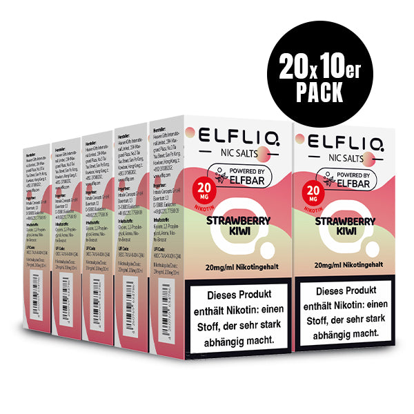 Elfbar Elfliq eLiquid 10ml Strawberry Kiwi 10ML