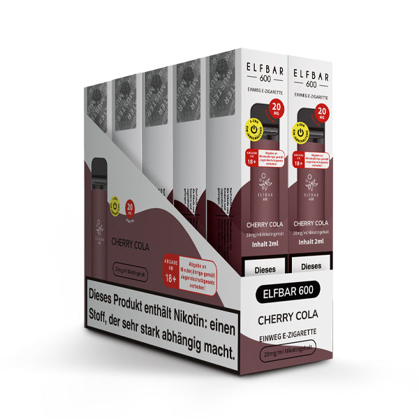 Elfbar 600 Einweg-E-Zigarette Cherry Cola 20mg Nikotin