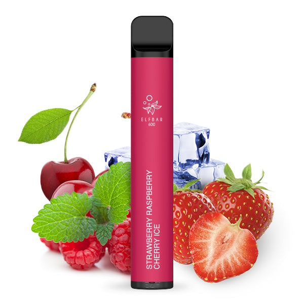 Elfbar 600 Einweg-E-Zigarette Strawberry Raspberry Cherry Ice 20mg Nikotin