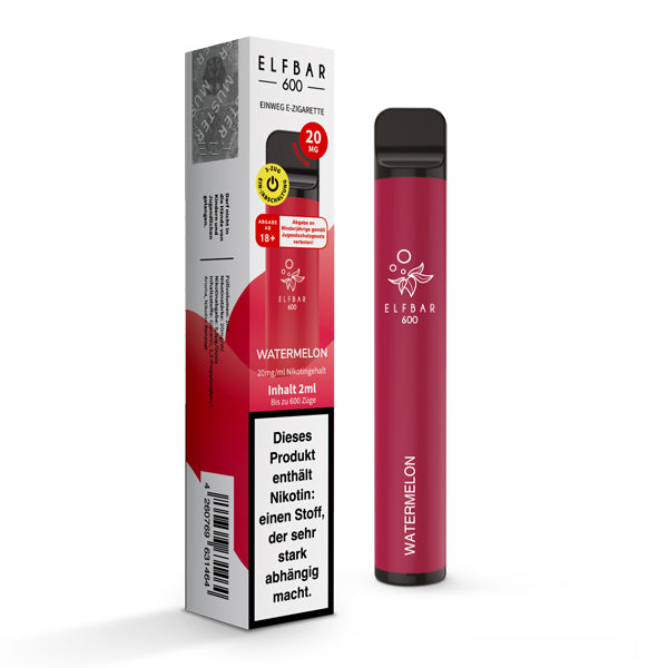 Elfbar 600 Einweg-E-Zigarette Watermelon 20mg Nikotin