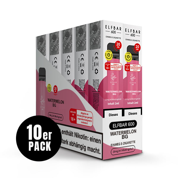 Elfbar 600 Einweg-E-Zigarette Watermelon BG 20mg Nikotin