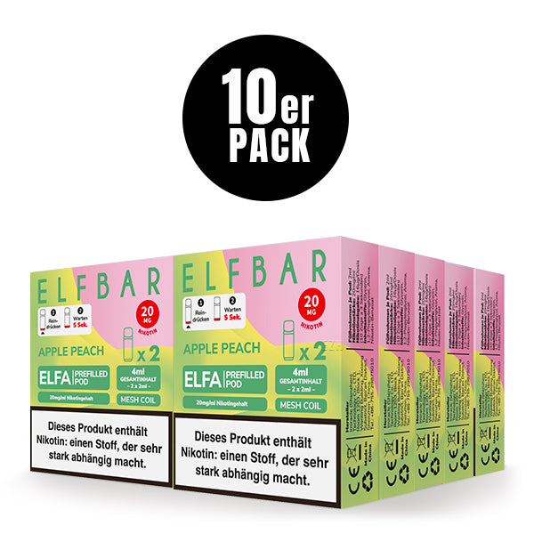 Elfbar ELFA Prefilled Pod Apple Peach 20mg Nikotin 2er Pack