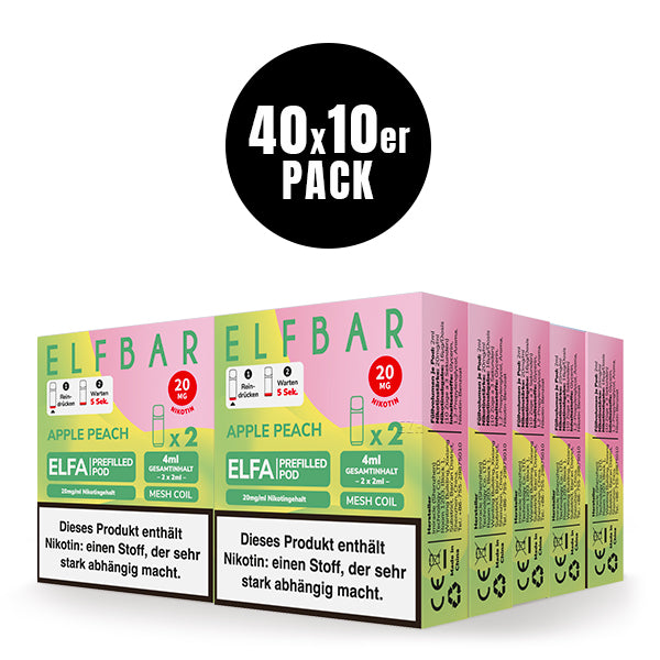 Elfbar ELFA Prefilled Pod Apple Peach 20mg Nikotin 2er Pack