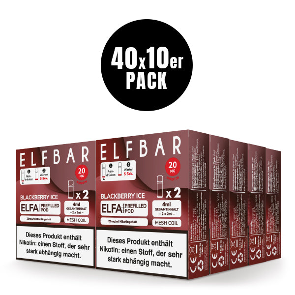 Elfbar ELFA Prefilled Pod Blackberry Ice 20mg Nikotin 2er Pack