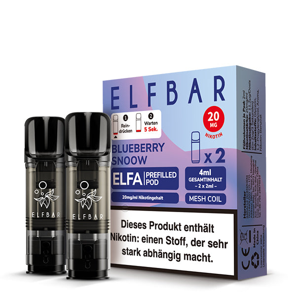 Elfbar ELFA Prefilled Pod Berry Snow 20mg Nikotin 2er Pack