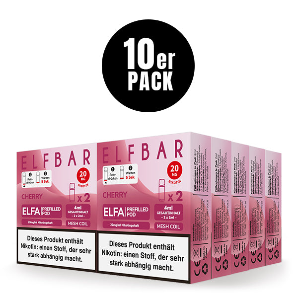 Elfbar ELFA Prefilled Pod Cherry 20mg Nikotin 2er Pack