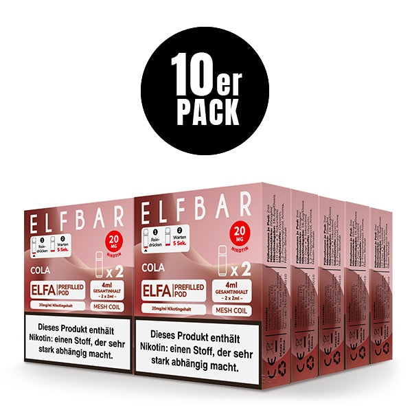 Elfbar ELFA Prefilled Pod Cola 20mg Nikotin 2er Pack