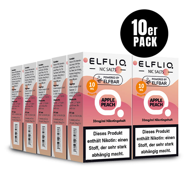 Elfbar Elfliq eLiquid 10ml Apple Peach 10ML