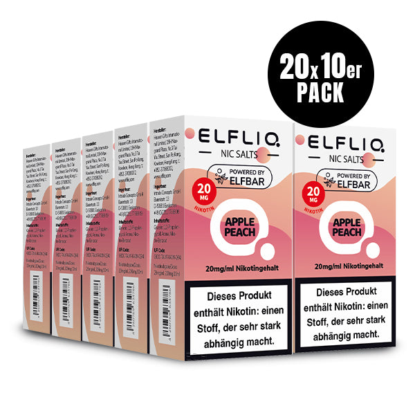 Elfbar Elfliq eLiquid 10ml Apple Peach 10ML