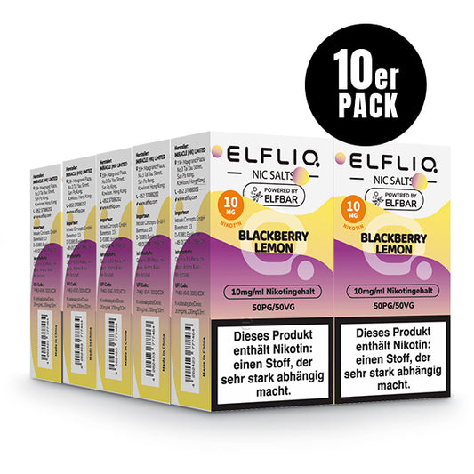 Elfbar Elfliq eLiquid 10ml Blackberry Lemon 10ML