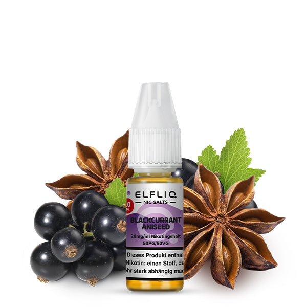 Elfbar Elfliq eLiquid 10ml Blackcurrant Aniseed 10ML