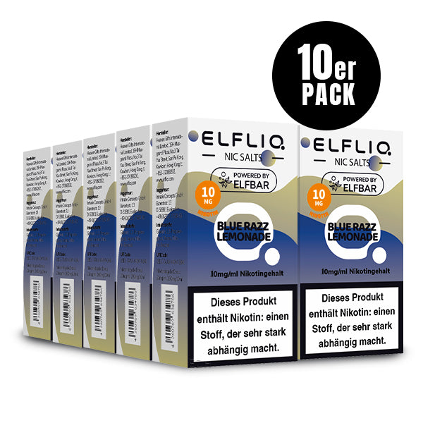 Elfbar Elfliq eLiquid 10ml Blue Razz Lemonade 10ML